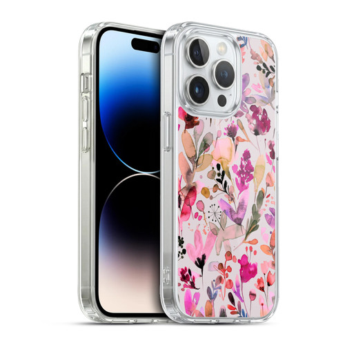 Ninola Botanical Patterns Artsy Ink Flowers Soft Gel Case for Apple iPhone 13 Pro & MagSafe