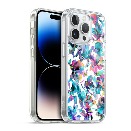 Ninola Botanical Patterns Watery Hibiscus Soft Gel Case for Apple iPhone 13 Pro & MagSafe