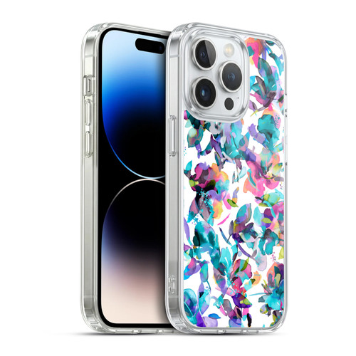 Ninola Botanical Patterns Watery Hibiscus Soft Gel Case for Apple iPhone 14 Pro & MagSafe