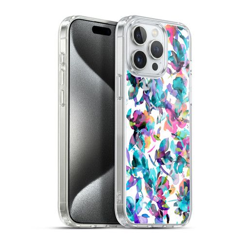 Ninola Botanical Patterns Watery Hibiscus Soft Gel Case for Apple iPhone 15 Pro Max & MagSafe