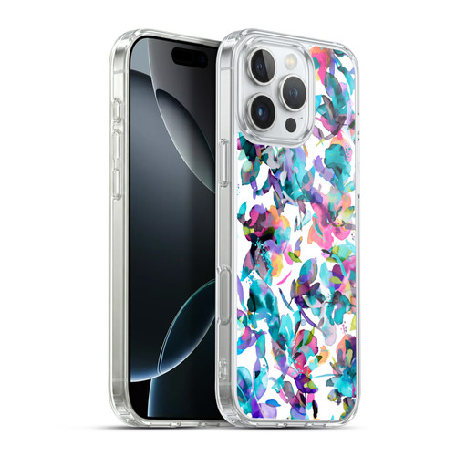 Ninola Botanical Patterns Watery Hibiscus Soft Gel Case for Apple iPhone 16 Pro Max & MagSafe