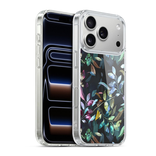 Ninola Botanical Patterns Watercolor Mystic Leaves Soft Gel Case for Apple iPhone 17 Pro