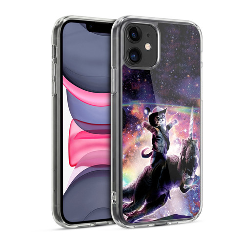 Random Galaxy Space Cat Dinosaur Unicorn Soft Gel Case for Apple iPhone 11