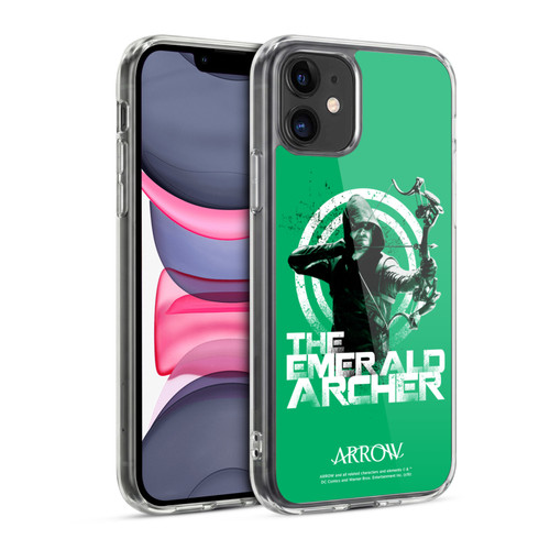 Arrow TV Series Graphics The Emerald Archer Soft Gel Case for Apple iPhone 11
