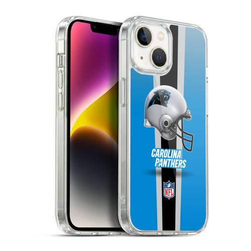 NFL Carolina Panthers Logo Helmet Soft Gel Case for Apple iPhone 14