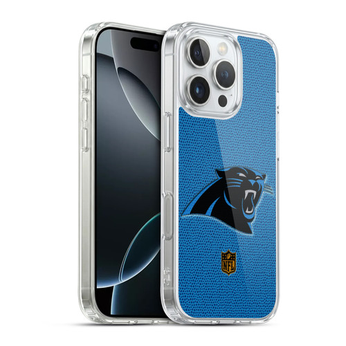 NFL Carolina Panthers Logo Football Soft Gel Case for Apple iPhone 16 Pro & MagSafe