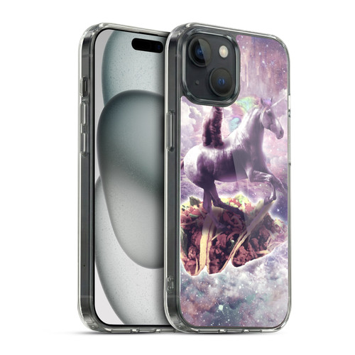 Random Galaxy Space Cat Dreamy Unicorn & Tacos Soft Gel Case for Apple iPhone 15 & MagSafe