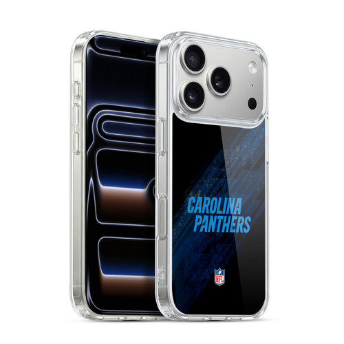 NFL Carolina Panthers Logo Blur Soft Gel Case for Apple iPhone 17 Pro