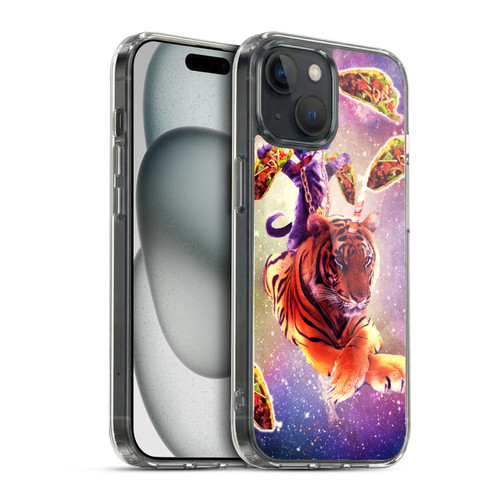 Random Galaxy Space Cat Tiger Unicorn & Tacos Soft Gel Case for Apple iPhone 15 & MagSafe
