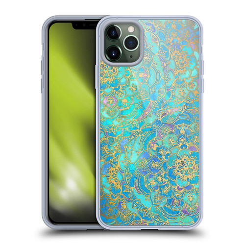 Micklyn Le Feuvre Mandala Sapphire and Jade Soft Gel Case for Apple iPhone 11 Pro Max