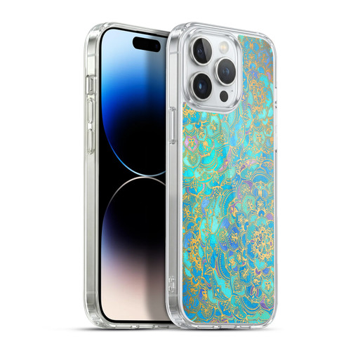 Micklyn Le Feuvre Mandala Sapphire and Jade Soft Gel Case for Apple iPhone 13 Pro Max & MagSafe
