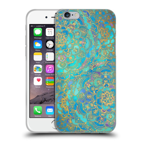 Micklyn Le Feuvre Mandala Sapphire and Jade Soft Gel Case for Apple iPhone 6 / iPhone 6s