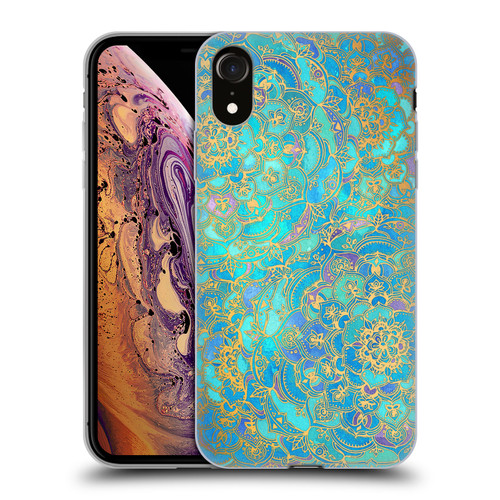 Micklyn Le Feuvre Mandala Sapphire and Jade Soft Gel Case for Apple iPhone XR
