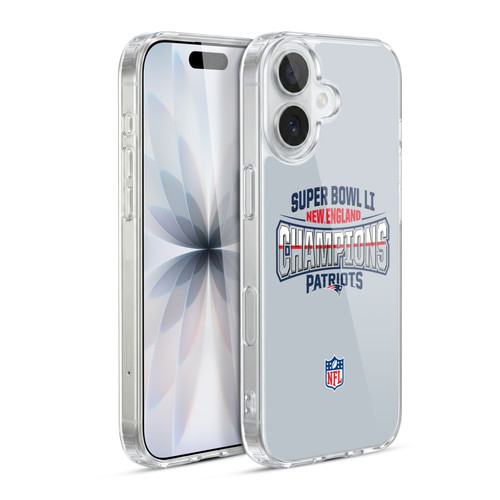 NFL 2017 Super Bowl Li Champion New England Patriots 2 Soft Gel Case for Apple iPhone 17