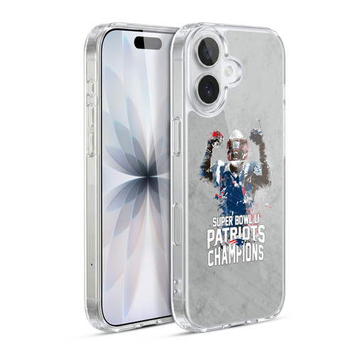 NFL 2017 Super Bowl Li Champion New England Patriots 3 Soft Gel Case for Apple iPhone 17