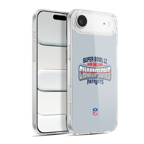 NFL 2017 Super Bowl Li Champion New England Patriots 2 Soft Gel Case for Apple iPhone 17 Air