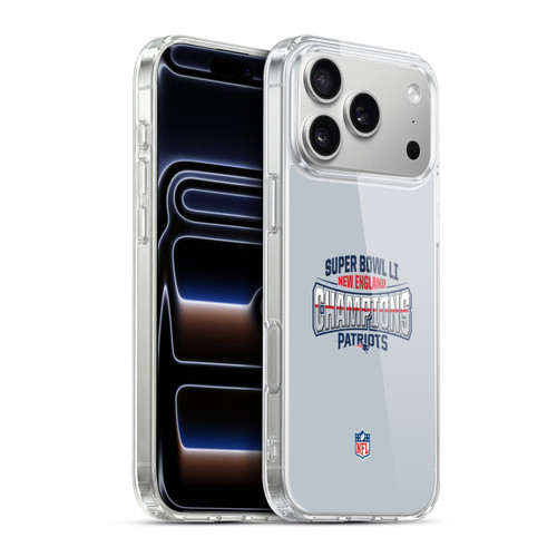 NFL 2017 Super Bowl Li Champion New England Patriots 2 Soft Gel Case for Apple iPhone 17 Pro Max