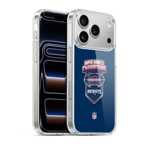 NFL 2017 Super Bowl Li Champion New England Patriots 4 Soft Gel Case for Apple iPhone 17 Pro