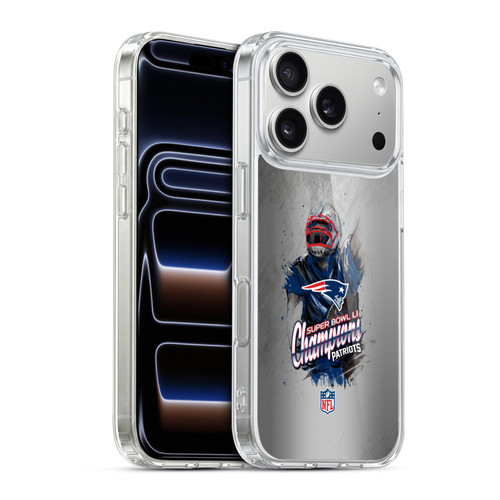 NFL 2017 Super Bowl Li Champion New England Patriots 5 Soft Gel Case for Apple iPhone 17 Pro