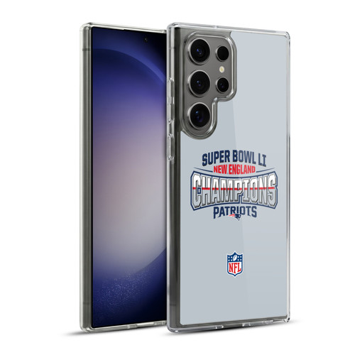 NFL 2017 Super Bowl Li Champion New England Patriots 2 Soft Gel Case for Samsung Galaxy S23 Ultra 5G & MagSafe
