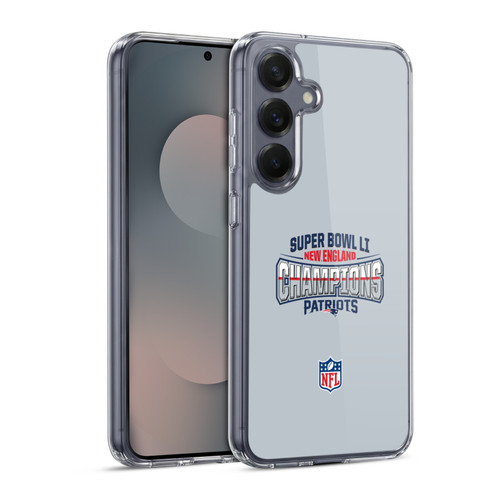 NFL 2017 Super Bowl Li Champion New England Patriots 2 Soft Gel Case for Samsung Galaxy S25 & MagSafe