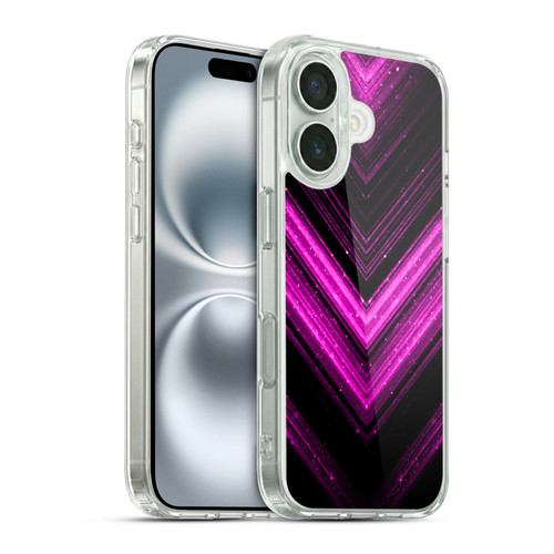 PLdesign Sparkly Metallic Pink Soft Gel Case for Apple iPhone 16 & MagSafe