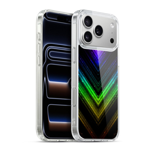 PLdesign Sparkly Metallic Rainbow Soft Gel Case for Apple iPhone 17 Pro Max