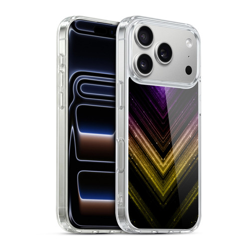 PLdesign Sparkly Metallic Gold And Purple Ombre Soft Gel Case for Apple iPhone 17 Pro