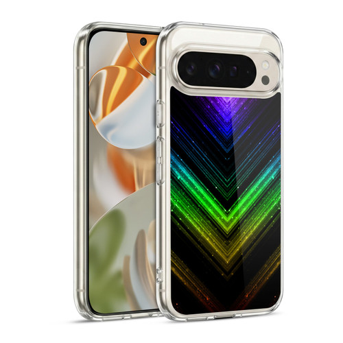 PLdesign Sparkly Metallic Rainbow Soft Gel Case for Google Pixel 9 / Pixel 9 Pro