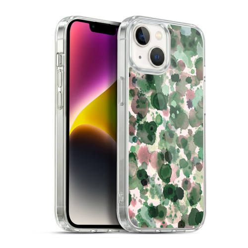 Ninola Pattern Abstract Green Moss Soft Gel Case for Apple iPhone 14