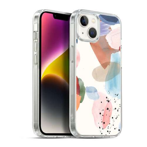 Ninola Pattern Abstract Pastel Soft Gel Case for Apple iPhone 14 Plus & MagSafe