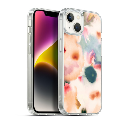 Ninola Pattern Abstract Watercolor Soft Gel Case for Apple iPhone 14 Plus & MagSafe