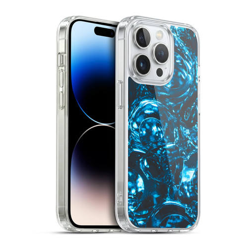 PLdesign Water Marbles Soft Gel Case for Apple iPhone 14 Pro & MagSafe