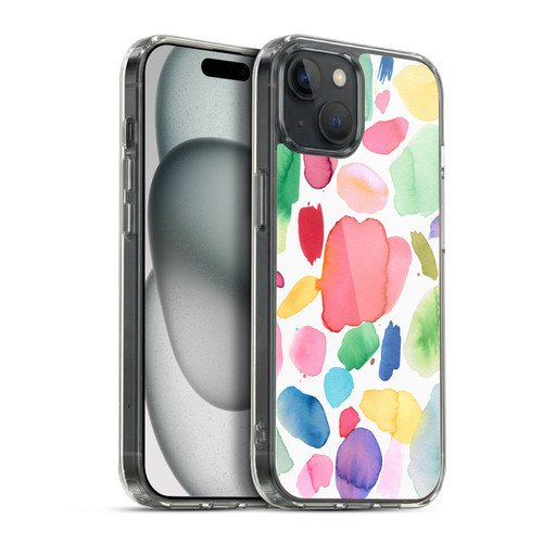 Ninola Pattern Abstract Color Joy Soft Gel Case for Apple iPhone 15 Plus & MagSafe