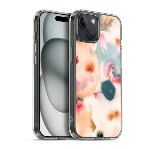 Ninola Pattern Abstract Watercolor Soft Gel Case for Apple iPhone 15 Plus & MagSafe