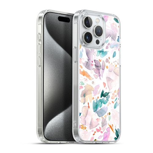 Ninola Pattern Abstract Petals Soft Gel Case for Apple iPhone 15 Pro Max & MagSafe