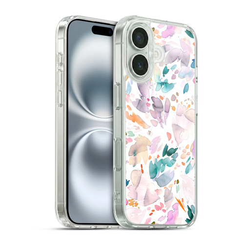 Ninola Pattern Abstract Petals Soft Gel Case for Apple iPhone 16 & MagSafe