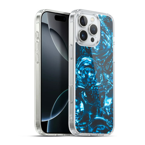 PLdesign Water Marbles Soft Gel Case for Apple iPhone 16 Pro Max & MagSafe
