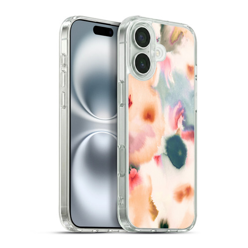 Ninola Pattern Abstract Watercolor Soft Gel Case for Apple iPhone 16 Plus & MagSafe
