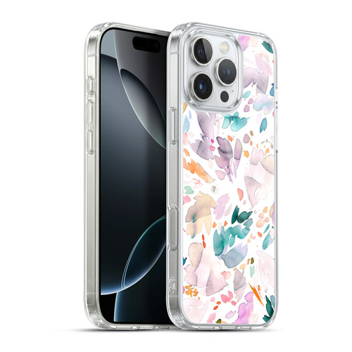 Ninola Pattern Abstract Petals Soft Gel Case for Apple iPhone 16 Pro Max & MagSafe