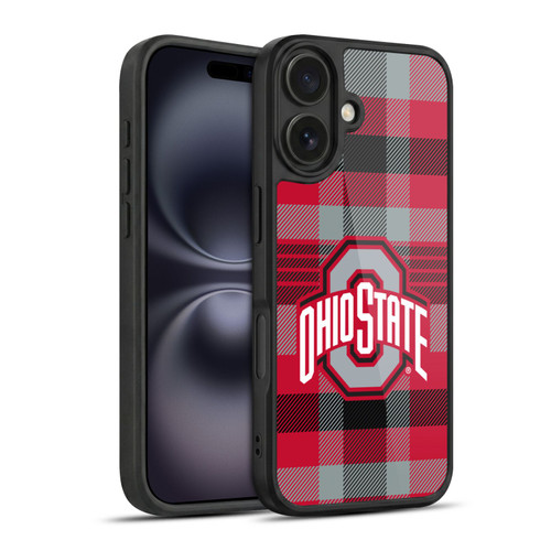 Ohio State University Logo Plaid Gel Armour Case For Apple iPhone 16