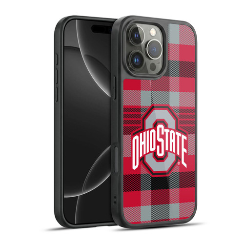 Ohio State University Logo Plaid Gel Armour Case For Apple iPhone 16 Pro Max