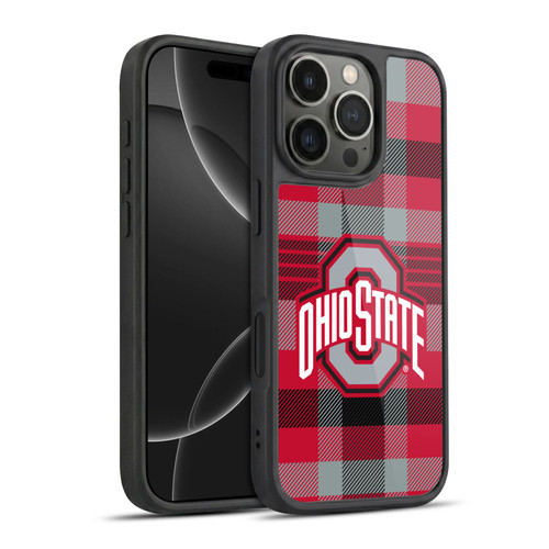Ohio State University Logo Plaid Gel Armour Case For Apple iPhone 16 Pro