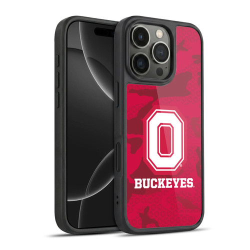 Ohio State University Logo Red Camou Gel Armour Case For Apple iPhone 16 Pro