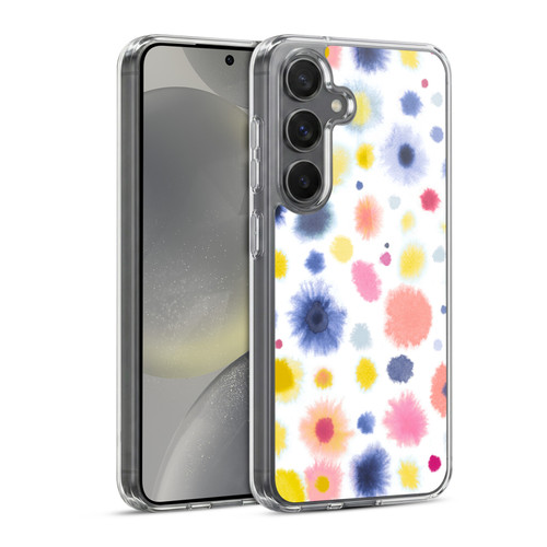 Ninola Pattern Abstract Watercolor Dots Soft Gel Case for Samsung Galaxy S24 5G & MagSafe