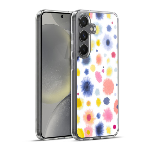 Ninola Pattern Abstract Watercolor Dots Soft Gel Case for Samsung Galaxy S24+ 5G & MagSafe