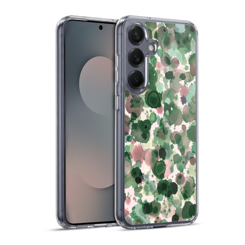 Ninola Pattern Abstract Green Moss Soft Gel Case for Samsung Galaxy S25+ & MagSafe