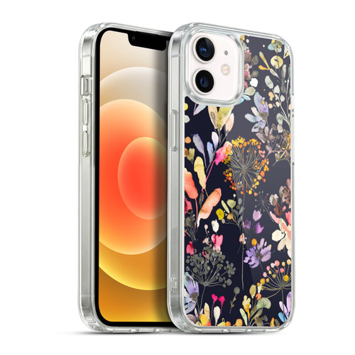 Ninola Wild Grasses Black Soft Gel Case for Apple iPhone 12 / iPhone 12 Pro & MagSafe