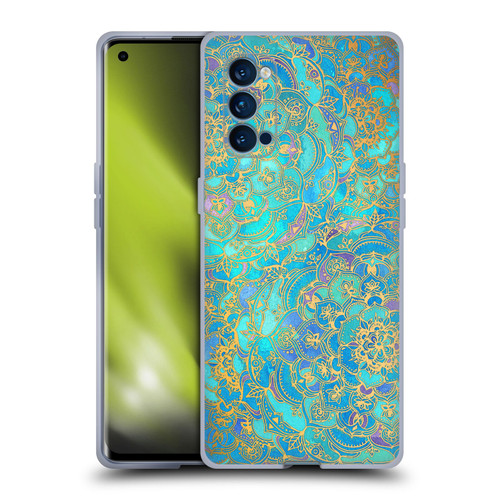 Micklyn Le Feuvre Mandala Sapphire and Jade Soft Gel Case for OPPO Reno 4 Pro 5G