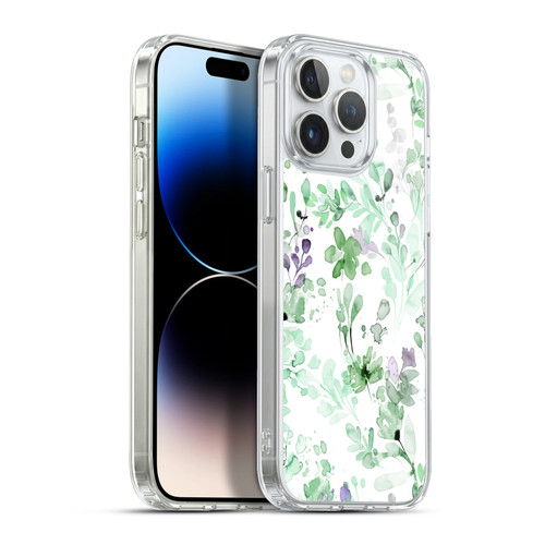 Ninola Wild Grasses Eucalyptus Plants Soft Gel Case for Apple iPhone 13 Pro Max & MagSafe